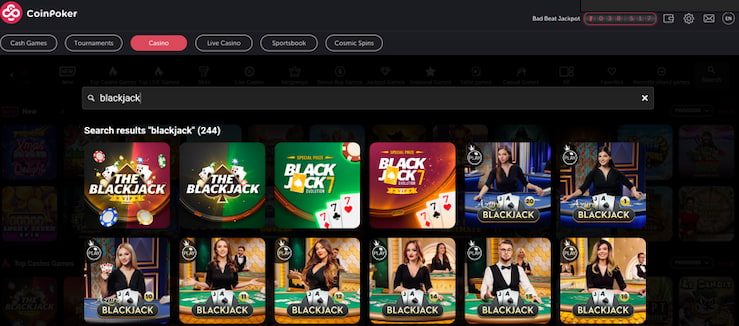 CoinPoker BTC Blackjack Casino