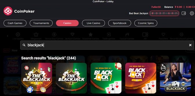 CoinPoker ETH Blackjack